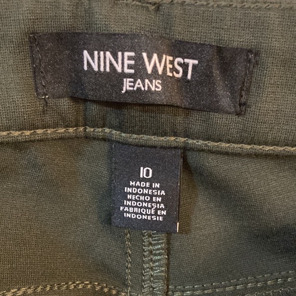 NEW Nine West Green Skinny Pants 10 - Picture 8 of 13